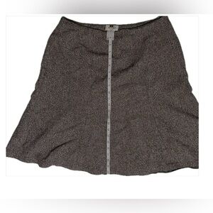 SOLD -Vintage Talbots Wool mixed Gray Women's A-Line Skirt